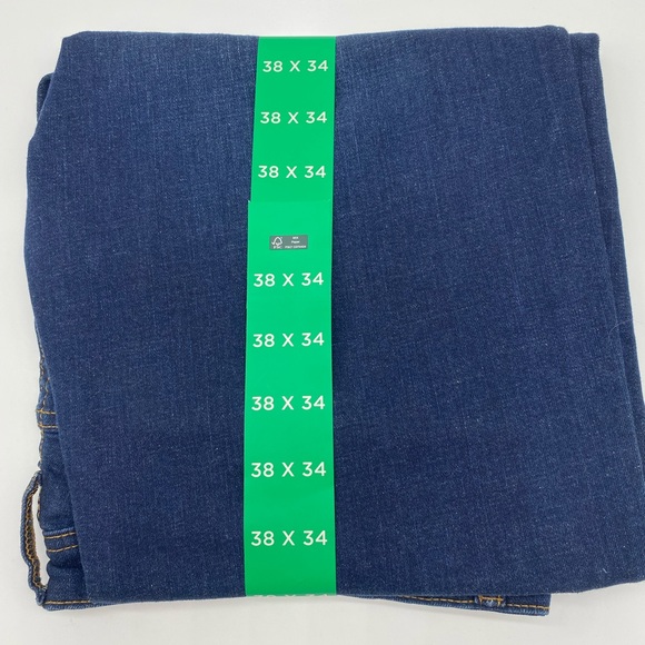 G.H. Bass & Co. Men's Size: 38×34 Straight Fit 5 Pocket Jeans -  Comfort Stretch - Picture 9 of 9